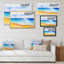 «Coastal Horizon On Summer Scenery», reproduction sur toile flottante-2093302408-2093302415