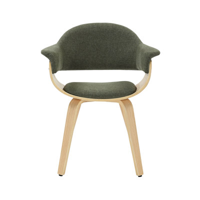 Chaise de salle à manger à dossier courbé Adalyn
