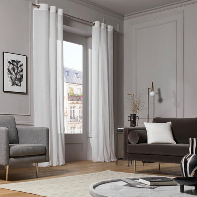 Kea Eyelet Semi Sheer Door Curtains