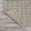Tapis à poils longs gris / ivoire à motif géométrique moderne Kabira-1911629372