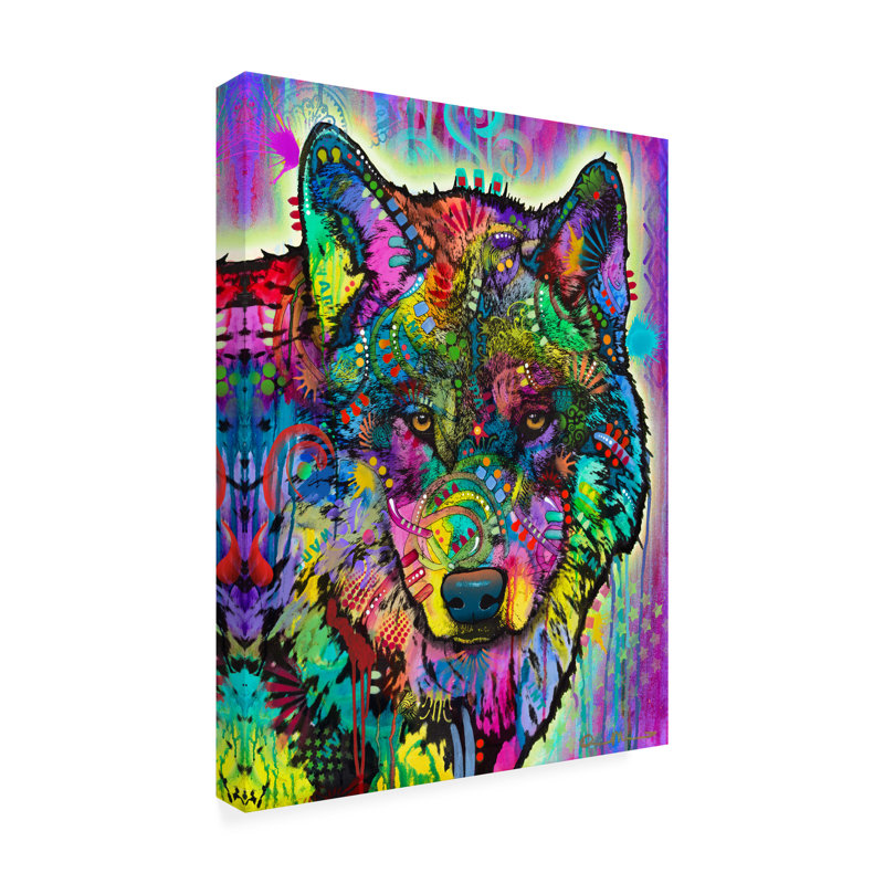 Glymph Warf Wolf On Canvas Print, 24" H x 18" W x 2" D