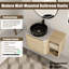 Ensemble de meuble-lavabo mural simple 36 po avec plateau en pierre reconstituée Eaton-698085266-698328507