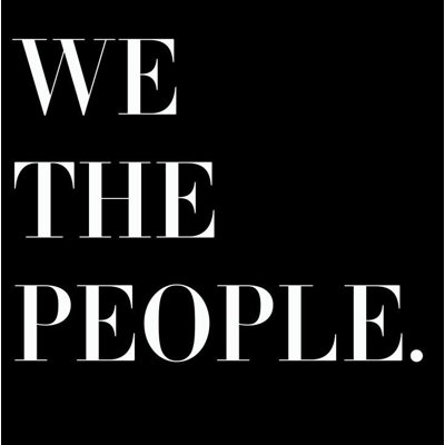 We the People Vinyl Matte Wallpaper by Jamie Graney