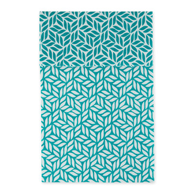 Abstract Leaf Print Liner