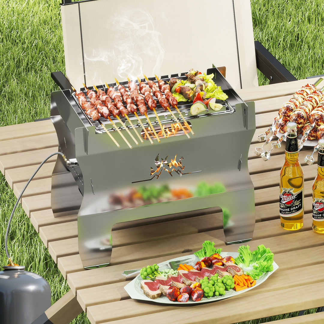 Casart 38cm W Gas & Charcoal Combo Grill