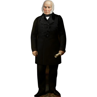 H25114 - John Quincy Adams, 6e président, carton découpé, debout, debout