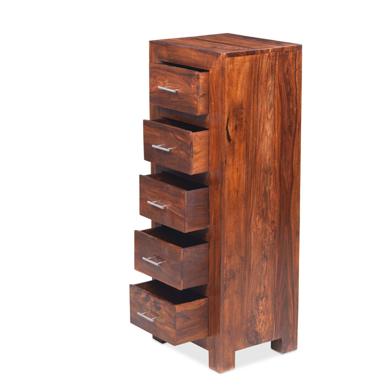 Heritage 5 Drawer 45cm W Solid Wood Lingerie Chest