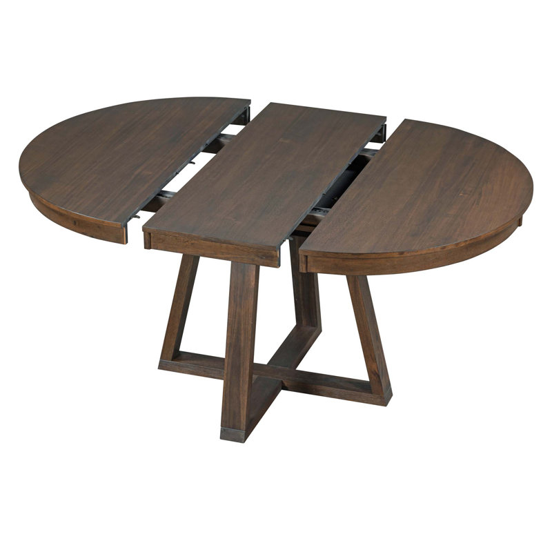 Abbra Round 58'' L Dining Set, Walnut