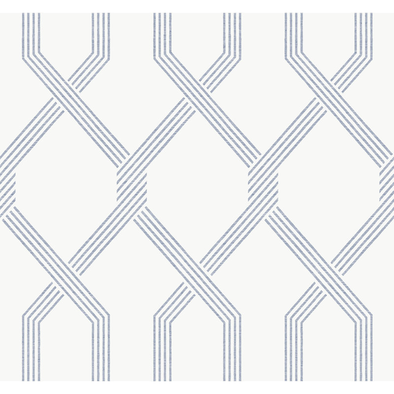 Palisade Geometric Wallpaper Double Roll, Blue