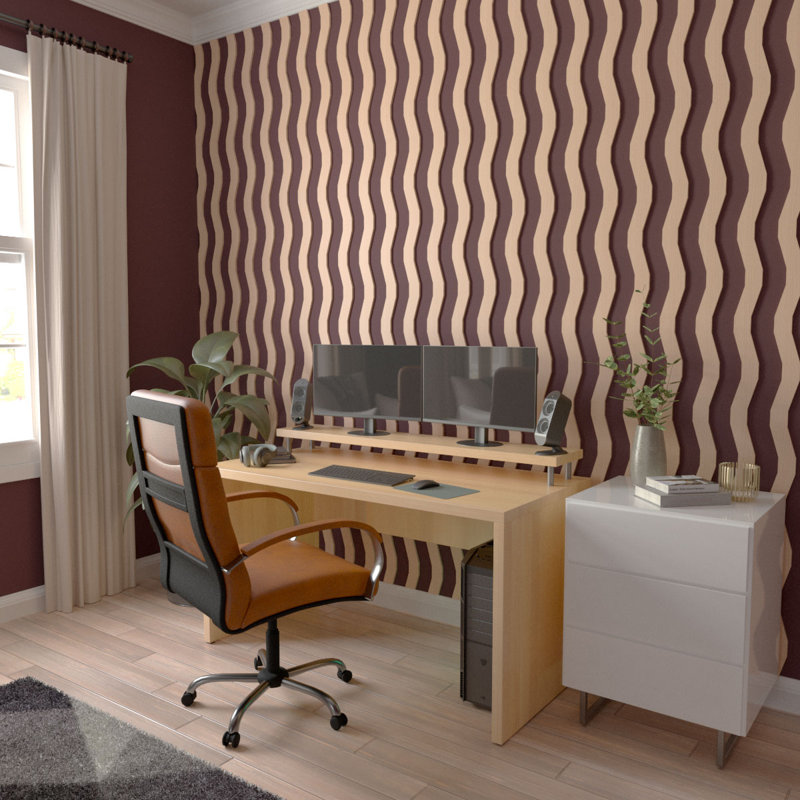 Brazos 47" Alder Wood Decorative Slat Wall Panel Kit