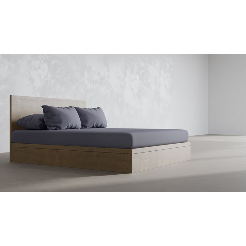 100% Bamboo Bedding Set, Single Duvet Cover + 2 Additional Pieces, Dark Grey