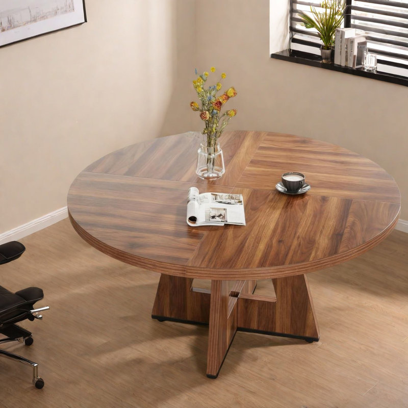 Table de salle à manger élégante en bois de style rustique de 47 pouces pour la maison