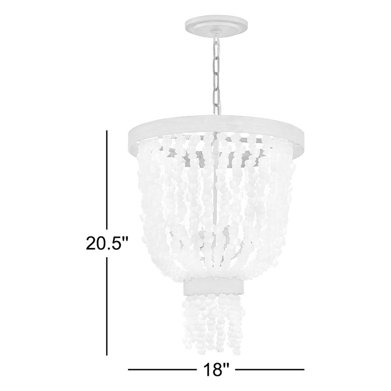 Dune 4 - Ligh Crystal Tiered Pendant, Burnished Gold