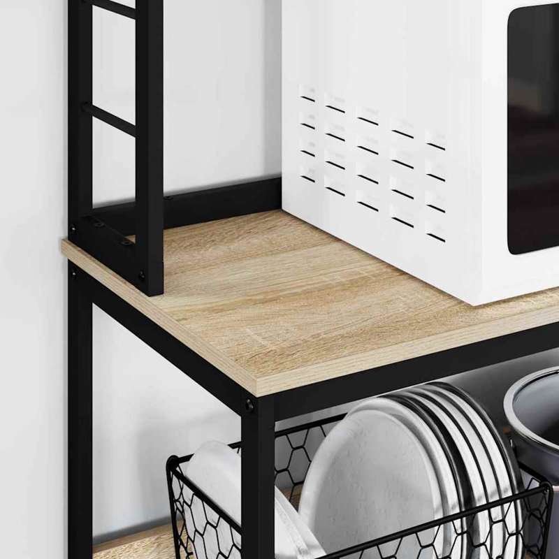 Steel Shelving Unit, 168cm H x 60cm W x 40cm D, Natural