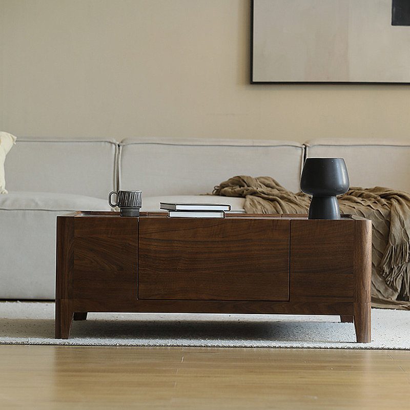 Table basse en pierre italienne, H 16,14 po x L 31,5 po x l 31,5 po