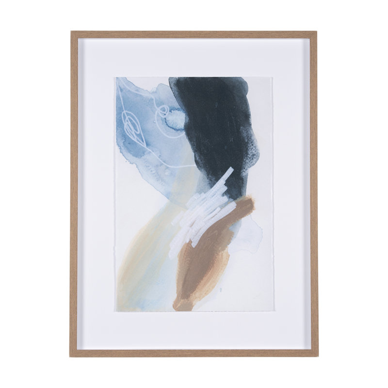 Darkness Leads to Light II by IrHavuka Hand Embelished Textured Framed Art Print Matted under Glass