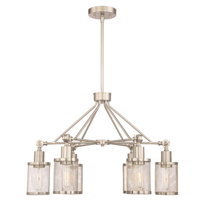 Lustre de roue de style bougie 6 lumières Maner