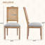 Ensemble de chaises de salle à manger 2 pièces avec structure en bois massif-970308534