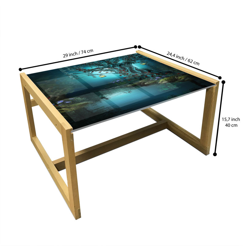 Jahmarni Sled Coffee Table, 62cm H x 74cm W x 40cm D