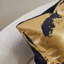 Housse de coussin réversible en velours abstrait