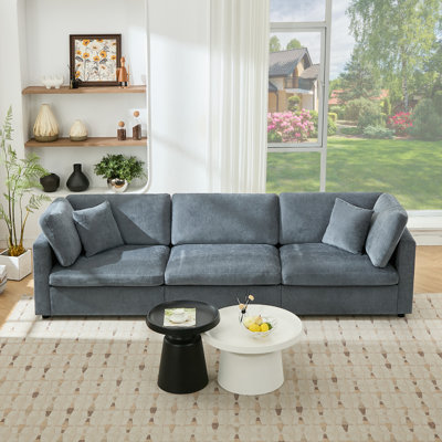 118.5” W Oversized Down-Filled 3-Seater Modular Sofa