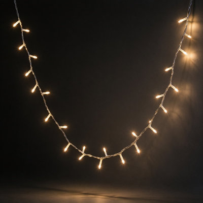 Lumières de Noël blanc chaud intérieur, lumières de fée scintillantes connectables avec modes et minuterie pour la chambre à coucher