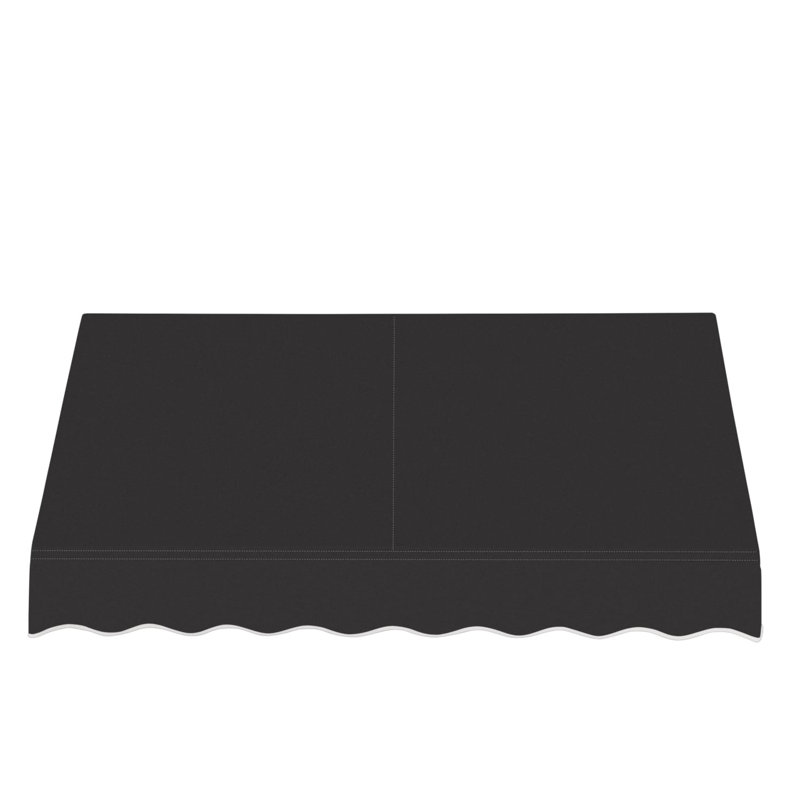 Auvent fixe en tissu acrylique San Francisco Awntech, Noir, H 31 po x l 88,5 po x P 24 po