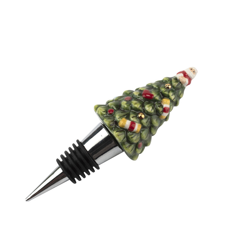 Spode Christmas Tree Tree Bottle Stopper