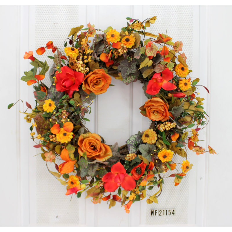 Couronne en mousse automne 24 po