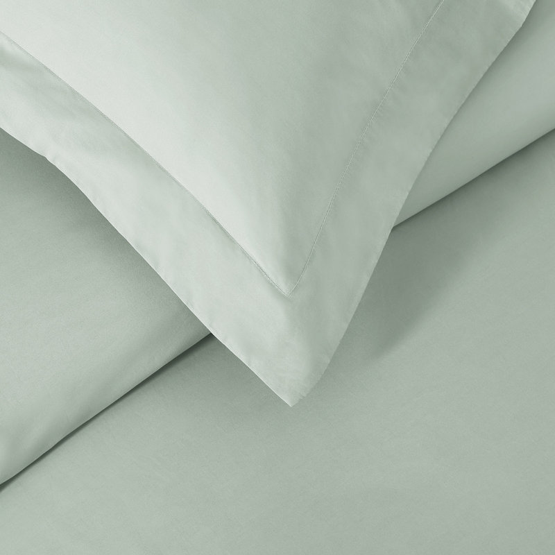 Ultra Percale Duvet Cover Set, Queen Duvet Cover + 2 Standard Shams, Tan