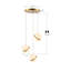 Mini-luminaire suspendu sphère en verre opale 3 lumières 3 lumières-61382787
