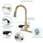Topcraft Single-Hole Single-Handle Pull-Down Kitchen Faucet With Base Plate-125501516