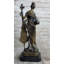 Statue de sculpture victorienne signée jouant du violoncelle, statue en bronze, cadeau Art déco