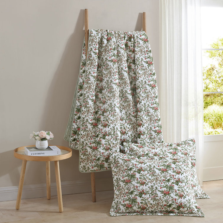 Laura Ashley Bramble Floral Cotton Quilt Set & Reviews