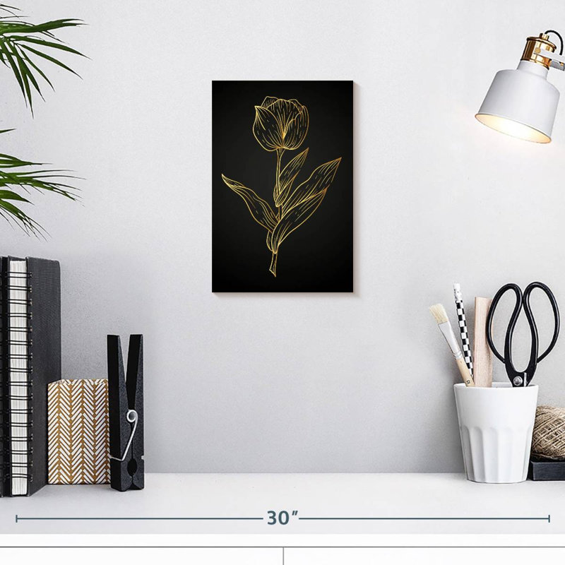 Harnek Gold Tulip, 12" H x 8" W