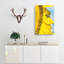Busy Bee And Yellow Flower - Wrapped Canvas Print-56633891