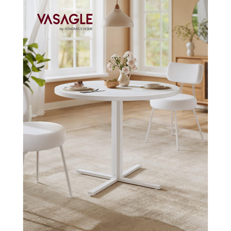 Round Metal Base Dining Table