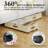 Under Bed Storage With Wheels, 2 Pack Under Bed Storage Containers With Adjustable Dividers & Clear Lid, Rolling Underbed Organizer Bins Drawer For Clothes, Shoes, Blankets(30.3 X 16 X 6.7In)
