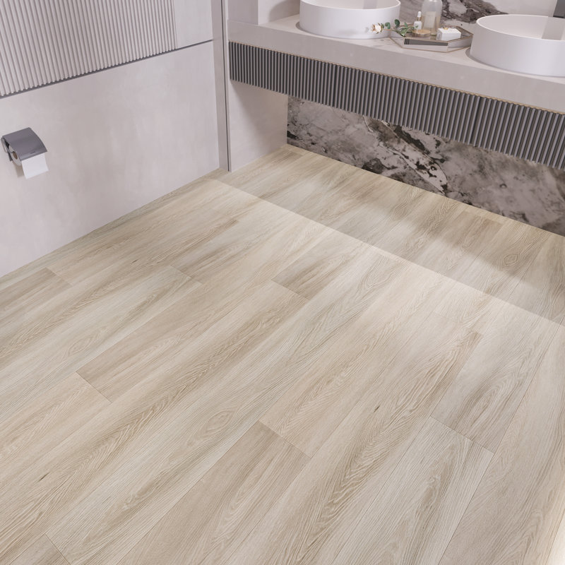 Planche de vinyle 7 "x 60" x 9,5mm, Beige satiné