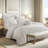 Matelasse Bright White Full/Queen Duvet Set