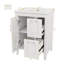Meuble-lavabo 24 po avec tablette intérieure réglable, 2 tiroirs et une porte-2057315356