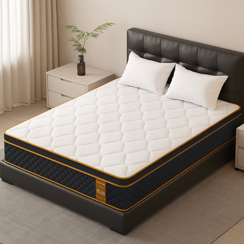 Purekib 25cm Hybrid Mattress, Medium Firm, Small Double (4')