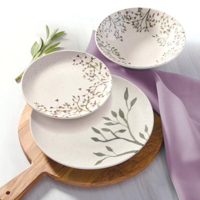 Oxford Unni Décor Stoneware 12-piece Dinnerware Set, Service for 4