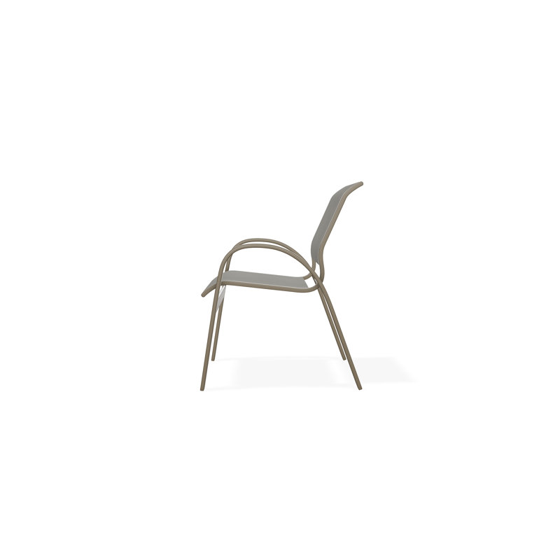 Aruba II Outdoor Dining Chair, Augustine Oyster, Beachwood