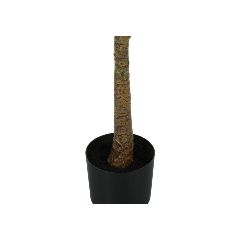 Arbre artificiel 47 po Stacy, 51 feuilles de soie avec pot noir Stacy