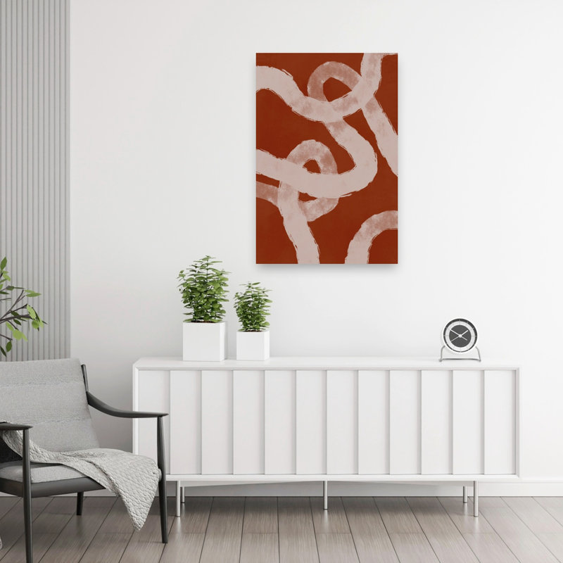 Floatinglines Abstract Contemporary Minimalist Wall Art Print, H 36 po x l 24 po