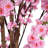 6 ft. Artificial Peach Blossom Tree With Black Plastic Pot Artificial Tree