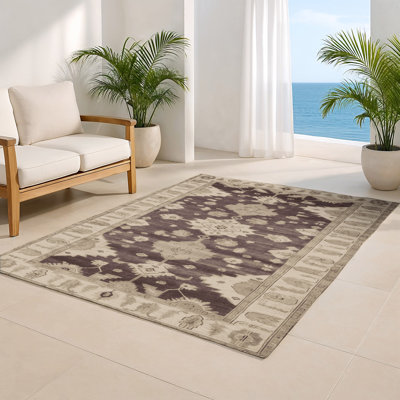 Tapis d'intérieur et d'extérieur surteint beige