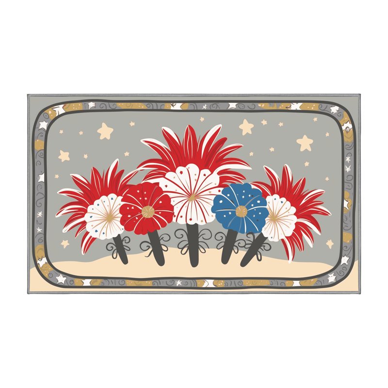 Tapis vacances des fêtes The Holiday Aisle®, Rectangulaire 2 pi x 3 pi