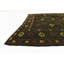 Tapis de zone en laine vert 4 pi x 4 pi 3 po one-of-kind-noué la main Earley